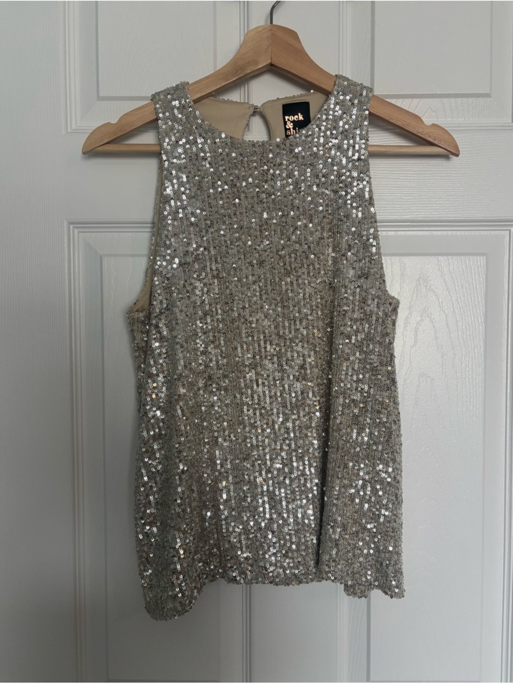 Reitman’s Rock and Shine sequinned tank top